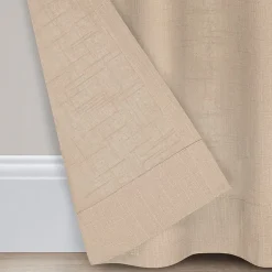 Fieldcrest Arden Solid Cotton Grommet Top Sheer Single Curtain Panel