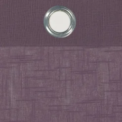 Fieldcrest Arden Solid Cotton Grommet Top Sheer Single Curtain Panel
