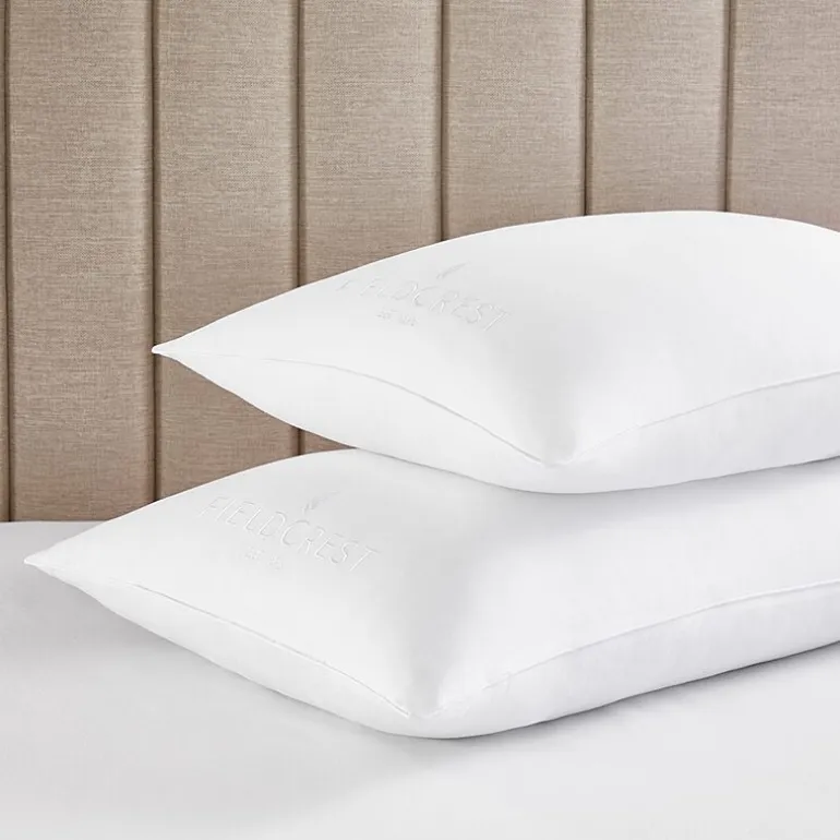 Fieldcrest 100% Cotton Down Alternative Medium Density Bed Pillow