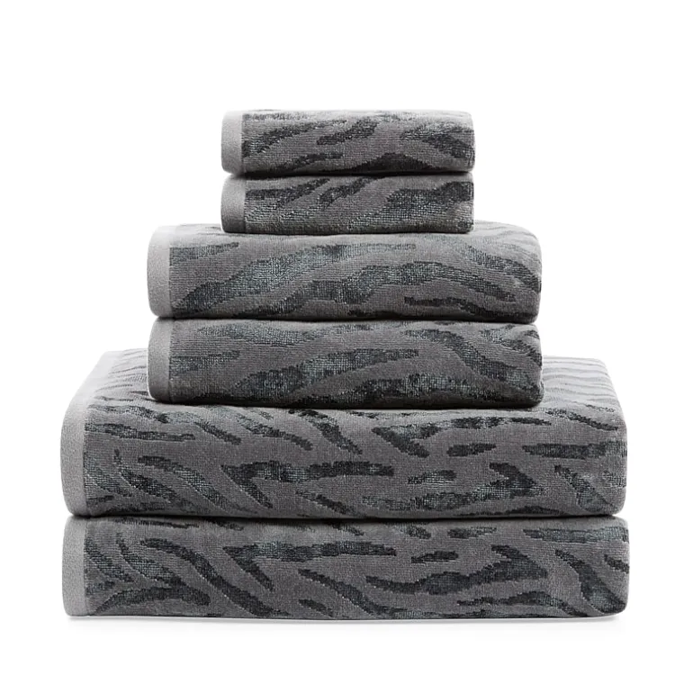 Fieldcrest Oversized Zebra Textured Bath Towel
