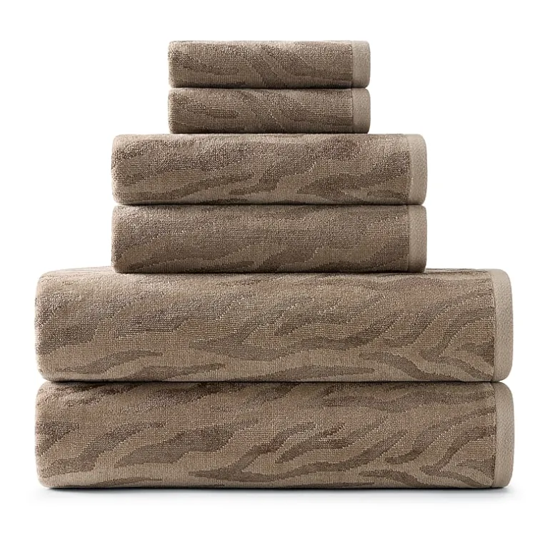 Fieldcrest Oversized Zebra Textured Bath Towel