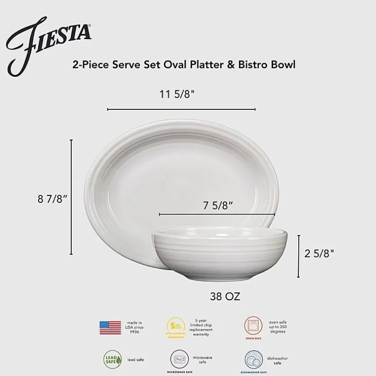 Fiesta Bistro 2-pc. Ceramic Serving Set