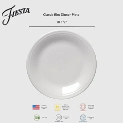 Fiesta Classic Rim Ceramic Dinner Plate