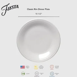 Fiesta Classic Rim Ceramic Dinner Plate