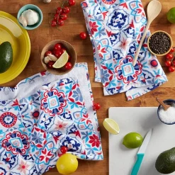 Fiesta Worn Tiles 2-pc. Kitchen Towel Set