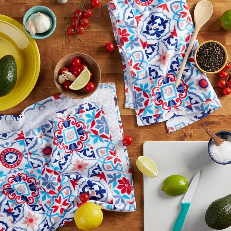 Fiesta Worn Tiles 2-pc. Kitchen Towel Set