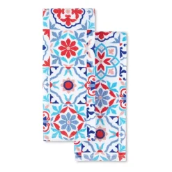 Fiesta Worn Tiles 2-pc. Kitchen Towel Set
