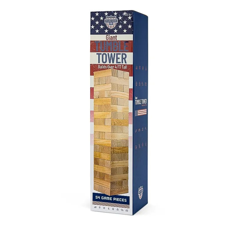 Five Oak Americana Usa Block Tumbling Tower Outdoor Play Set