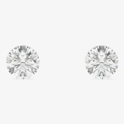 Floating Diamonds (F / Vs2) 1/2 CT. T.W. Lab Grown White Diamond 14K Gold 4.2mm Round Stud Earrings