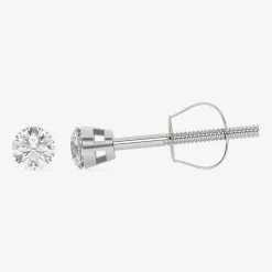 Floating Diamonds (F / Vs2) 1/2 CT. T.W. Lab Grown White Diamond 14K Gold 4.2mm Round Stud Earrings