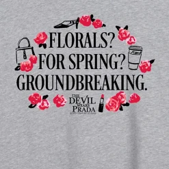 Florals For Spring Womens Juniors Crew Neck Short Sleeve Oversized Graphic T-Shirt