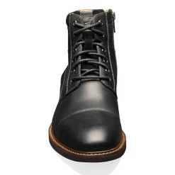 Florsheim Mens Chalet Cap Toe Stacked Heel Lace Up Boots