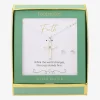 Footnotes Faith Womens Cubic Zirconia Pure Silver Over Brass Cross 2-pc. Jewelry Set
