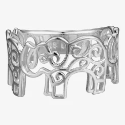 Footnotes Filigree Luck Elephant Womens 11M Sterling Silver Band