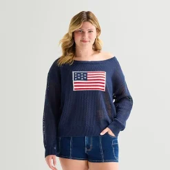 Forever 21 Juniors Plus Womens Long Sleeve Pullover Sweater