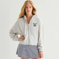 Forever 21 Womens Juniors Long Sleeve Zipper Hoodie