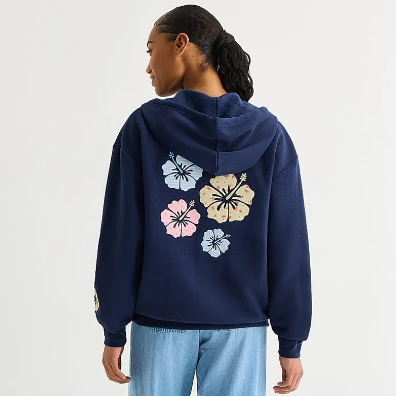 Forever 21 Womens Juniors Long Sleeve Zipper Hoodie