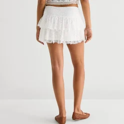 Forever 21 Womens Juniors Low Rise Mini Flared Skirt
