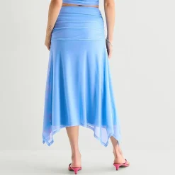 Forever 21 Womens Juniors Mid Rise Maxi Skirt