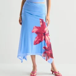 Forever 21 Womens Juniors Mid Rise Maxi Skirt