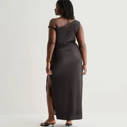 Forever 21 Womens Juniors Plus Sleeveless Off the Shoulder Bodycon Dress