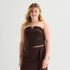 Forever 21 Womens Juniors Plus Tube Top