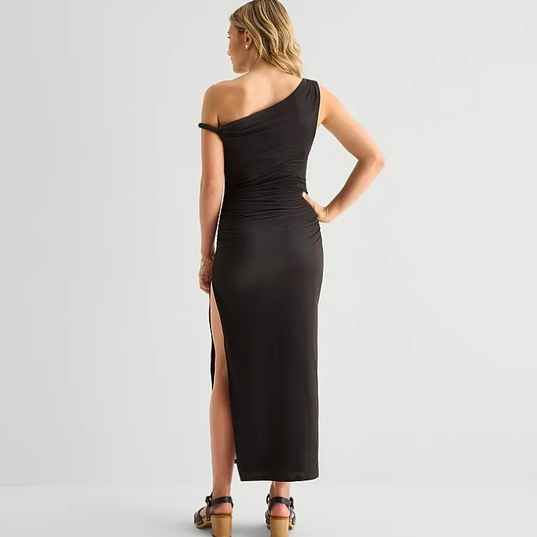Forever 21 Womens Juniors Sleeveless Off the Shoulder Bodycon Dress