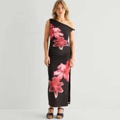 Forever 21 Womens Juniors Sleeveless Off the Shoulder Bodycon Dress