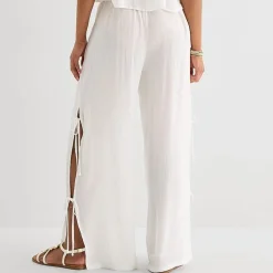 Forever 21 Womens Juniors Straight Mid Rise Pull-On Pant