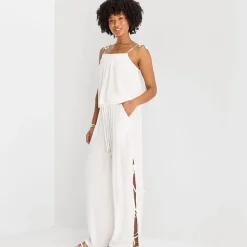 Forever 21 Womens Juniors Straight Mid Rise Pull-On Pant