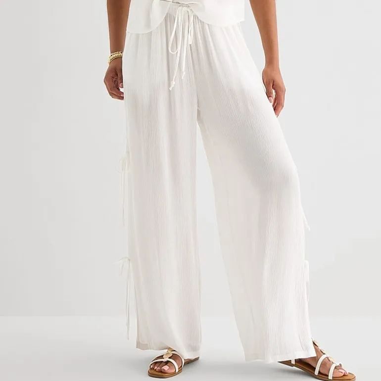 Forever 21 Womens Juniors Straight Mid Rise Pull-On Pant