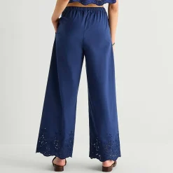 Forever 21 Womens Juniors Straight Mid Rise Pull-On Pant
