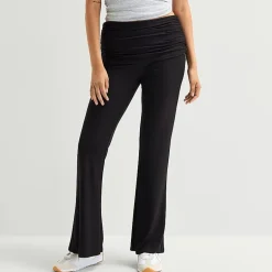 Forever 21 Womens Juniors Straight Mid Rise Pull-On Pant