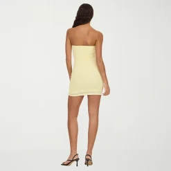 Forever 21 Womens Juniors Straight Neck Sleeveless Casual Bodycon Dress