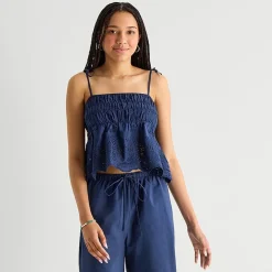 Forever 21 Womens Juniors U Neck Short Sleeve Camisole