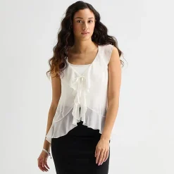 Forever 21 Womens Juniors V Neck Sleeveless Tank Top