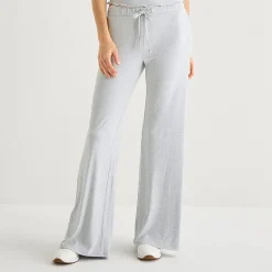 Forever 21 Womens Juniors Wide Leg Mid Rise Sweatpant