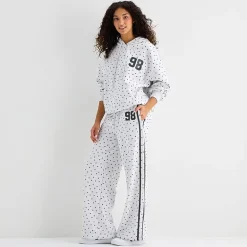 Forever 21 Womens Juniors Wide Leg Sweatpant