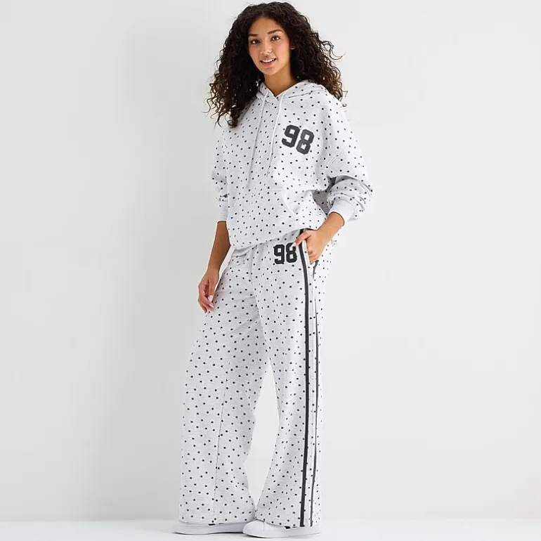 Forever 21 Womens Juniors Wide Leg Sweatpant