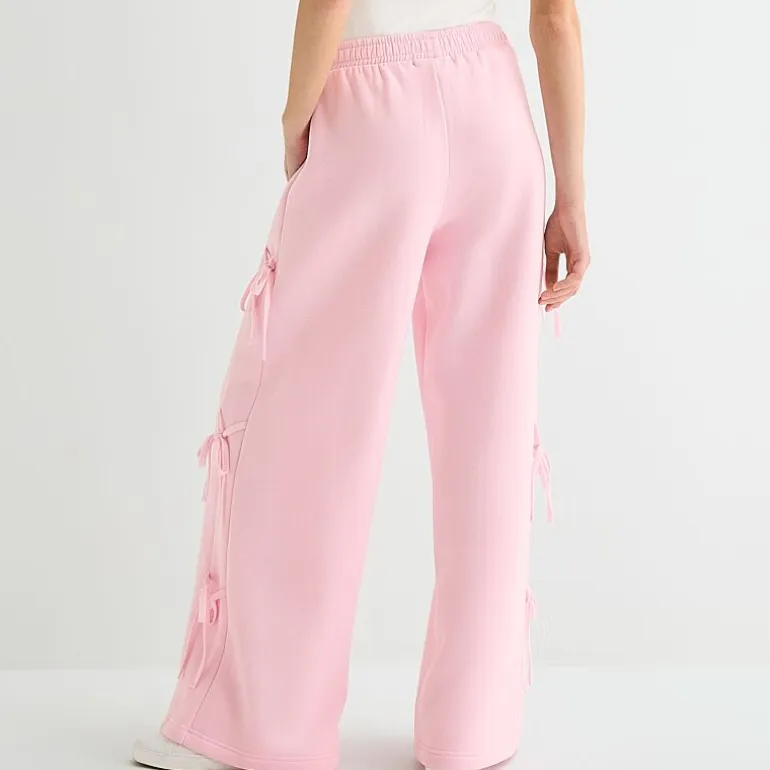 Forever 21 Womens Juniors Wide Leg Mid Rise Pull-On Pant