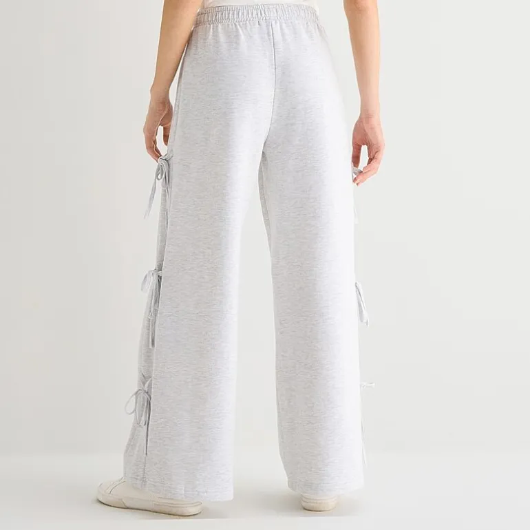 Forever 21 Womens Juniors Wide Leg Mid Rise Pull-On Pant