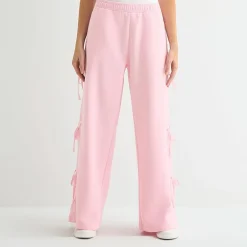 Forever 21 Womens Juniors Wide Leg Mid Rise Pull-On Pant