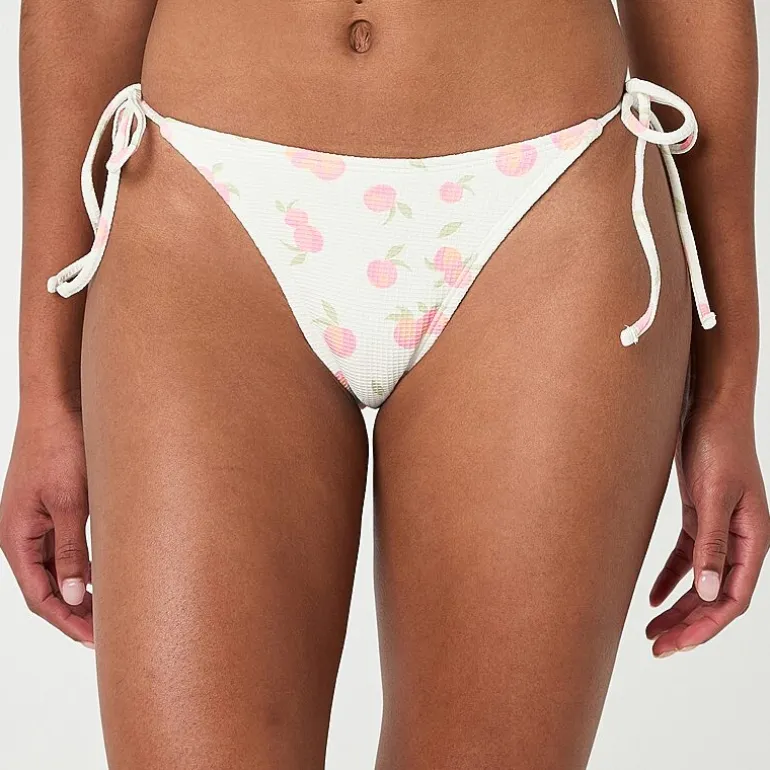 Forever 21 Womens Lined Dots Juniors Moderate Coverage Bikini Swimsuit Bottom