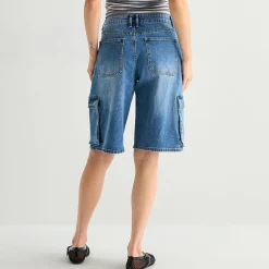 Forever 21 Womens Low Rise Juniors Denim Short