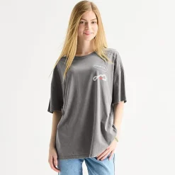 Formula 1 Womens Juniors Crew Neck Short Sleeve Oversized Graphic T-Shirt