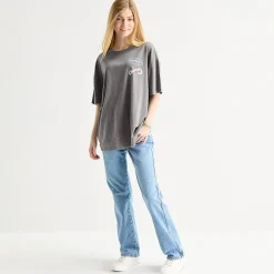 Formula 1 Womens Juniors Crew Neck Short Sleeve Oversized Graphic T-Shirt