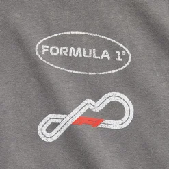 Formula 1 Womens Juniors Crew Neck Short Sleeve Oversized Graphic T-Shirt