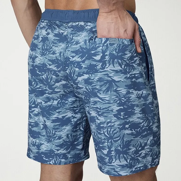 Free Country Mens 7" Camouflage Swim Trunks