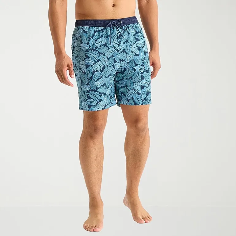 Free Country Mens 7" Camouflage Swim Trunks