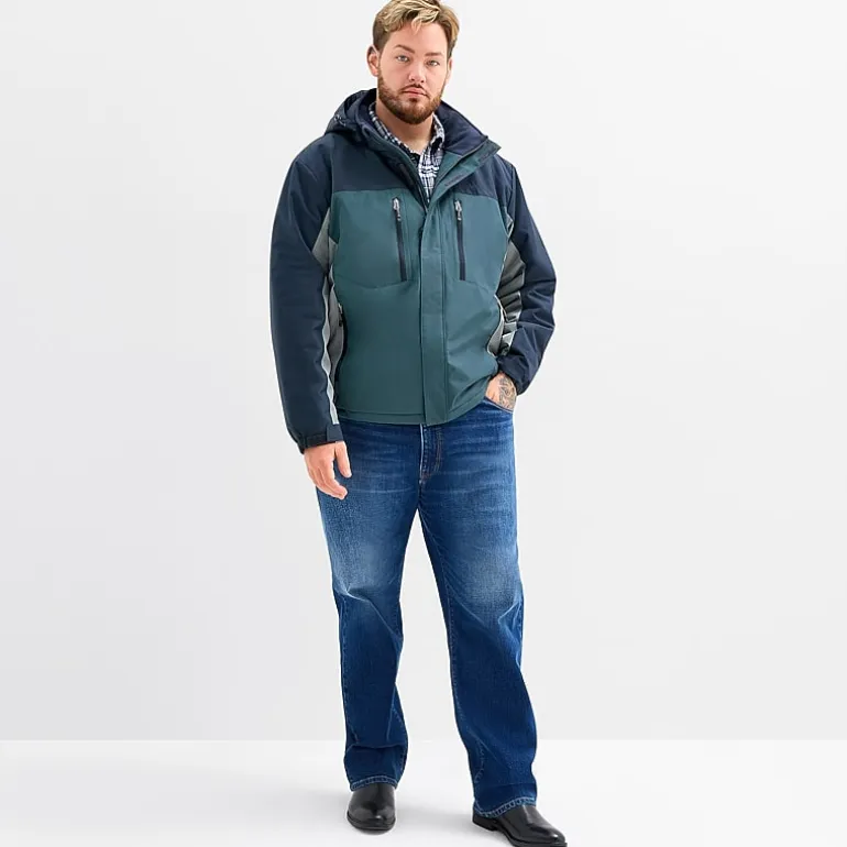 Free Country Mens Water Resistant Big and Tall Midweight Ski Jacket